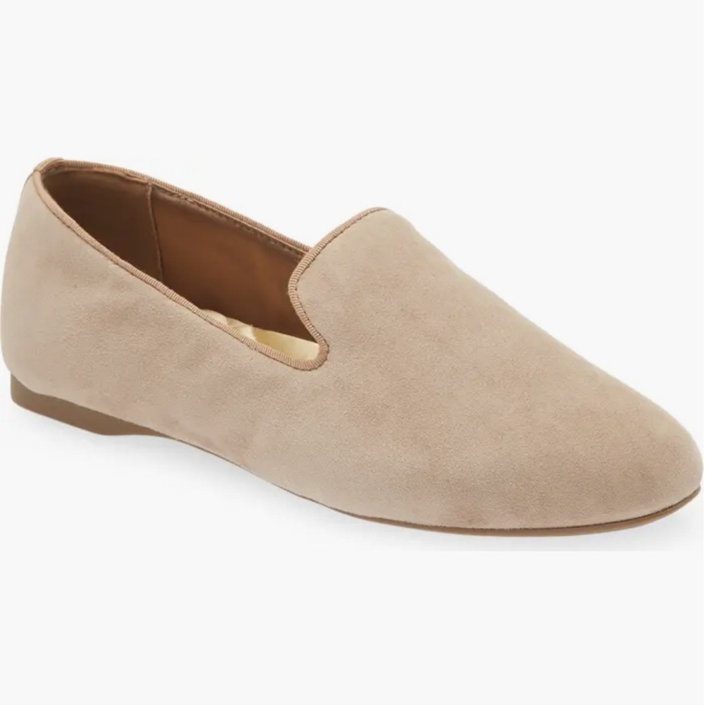 Birdies Starling Suede Flat in Latte Suede
